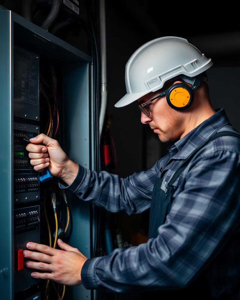 ENER-G electrician at work